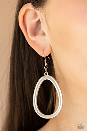 Casual Curves Paparazzi Silver Earrings