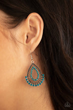 Load image into Gallery viewer, Castle Collection Paparazzi Blue Earrings