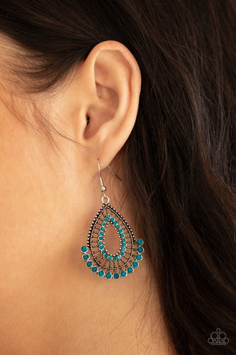 Castle Collection Paparazzi Blue Earrings