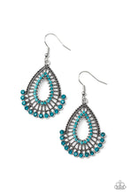 Load image into Gallery viewer, Castle Collection Paparazzi Blue Earrings