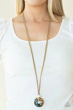 Load image into Gallery viewer, Primal Paradise Paparazzi Brown Necklace with Tan Suede