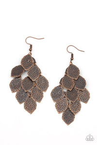 Loud and Leafy Paparazzi Copper Earrings