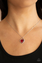 Load image into Gallery viewer, A Dream is a Wish Your Heart Makes Paparazzi Red Heart Necklace