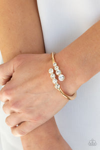Defying Dazzle Paparazzi Gold Bracelet