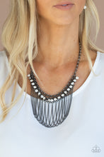 Load image into Gallery viewer, Flaunt Your Fringe Paparazzi Black Bling Necklace