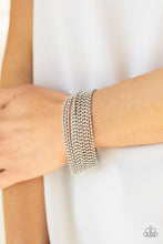 Load image into Gallery viewer, I Woke Up Like This Paparazzi White Bling Bracelet