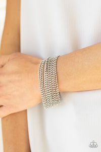 I Woke Up Like This Paparazzi White Bling Bracelet