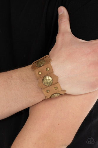 Electrified Edge Paparazzi Brown Urban Bracelet
