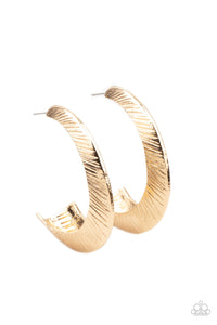 I Double FLARE You Paparazzi Gold Earrings