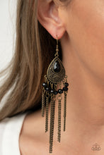 Load image into Gallery viewer, Floating on HEIR Paparazzi Brass Earrings