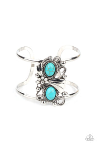 Mojave Flower Girl Paparazzi Blue Bracelet