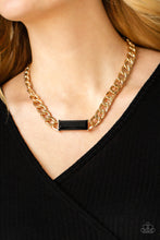 Load image into Gallery viewer, Urban Royalty Paparazzi  Black and Gold Necklace