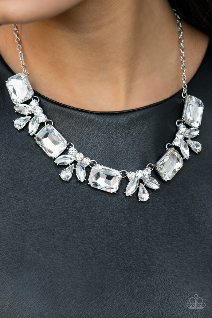 Long Live Sparkle Paparazzi White Bling Necklace