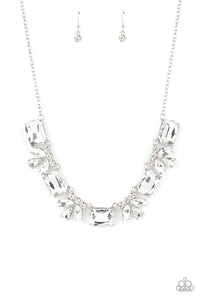 Long Live Sparkle Paparazzi White Bling Necklace