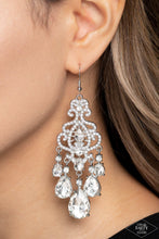 Load image into Gallery viewer, Queen Of All Things Sparkly - White Earrings