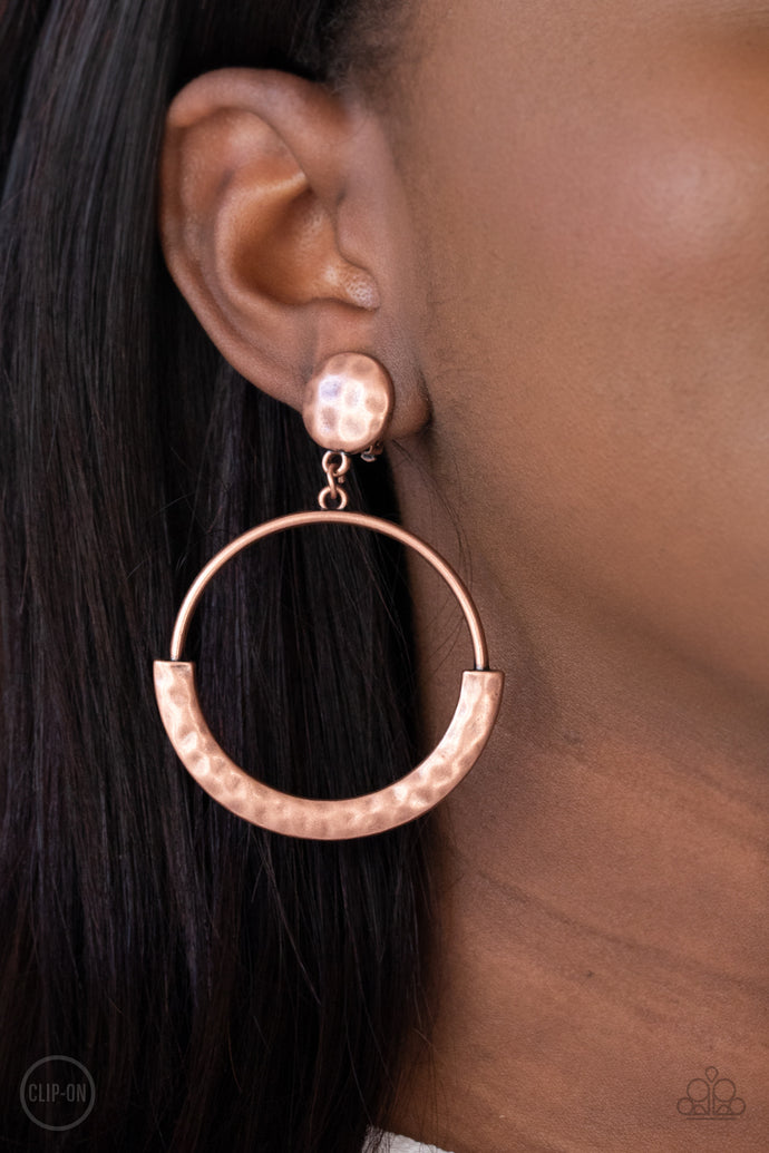 Rustic Horizons Paparazzi Copper Clip On Earrings