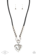 Load image into Gallery viewer, Forbidden Love Paparazzi Black Heart Necklace