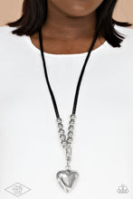 Load image into Gallery viewer, Forbidden Love Paparazzi Black Heart Necklace