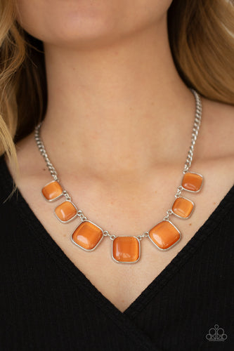 Aura Allure Paparazzi Orange Necklace