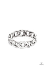 Load image into Gallery viewer, Bold Move Paparazzi Silver Bangle Bracelet