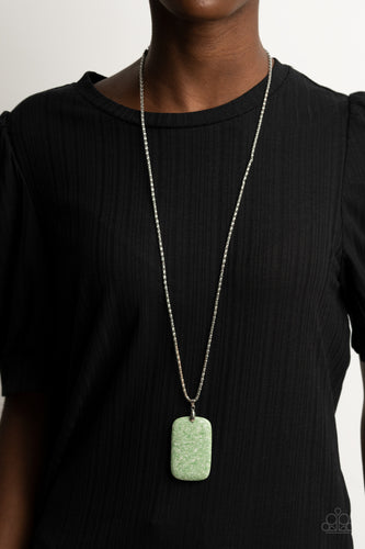 Fundamentally Funky Paparazzi Green Stone Necklace