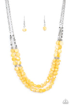 Load image into Gallery viewer, Staycation Status Paparazzi Yellow Necklace