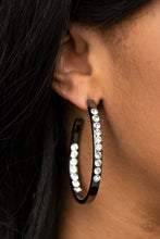 Load image into Gallery viewer, Borderline Brilliance Paparazzi Black Bling Earrings