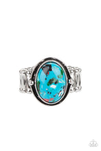 Load image into Gallery viewer, Terrifically Terrazzo Paparazzi Blue Ring