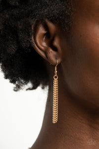 Metallic Merger Paparazzi Gold Silver Necklace