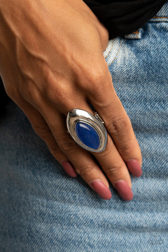 Sahara Seer Paparazzi Blue Ring
