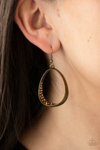 Load image into Gallery viewer, Fiercely Flauntable Paparazzi Brass Earrings