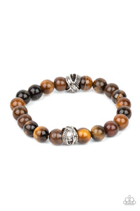 ZEN Commandments Paparazzi Brown Urban Bracelet