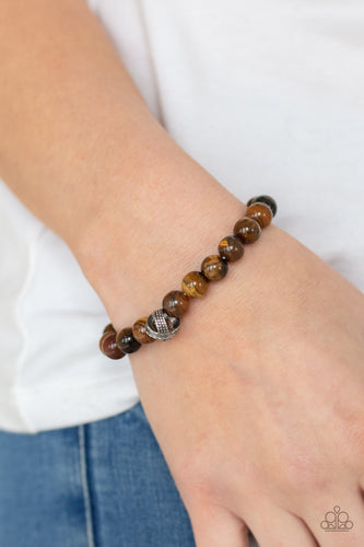 ZEN Commandments Paparazzi Brown Urban Bracelet
