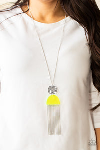 Color Me Neon Paparazzi Yellow Necklace