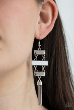 Load image into Gallery viewer, Mind, Body, and SEOUL Paparazzi White Earrings