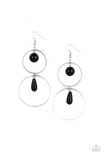 Load image into Gallery viewer, Cultured in Couture Paparazzi Black Earrings