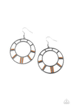 Load image into Gallery viewer, Fleek Fortress Paparazzi Orange Earrings
