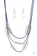 Load image into Gallery viewer, Check Your CORD-inates Paparazzi Blue Necklace