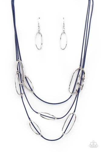 Check Your CORD-inates Paparazzi Blue Necklace