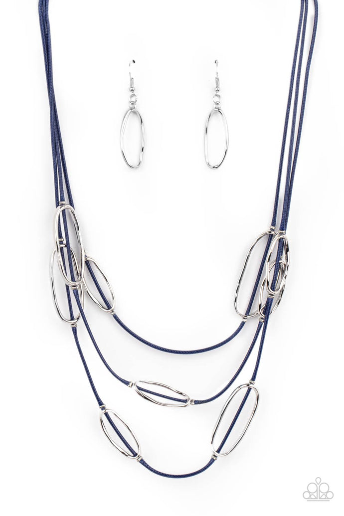 Check Your CORD-inates Paparazzi Blue Necklace