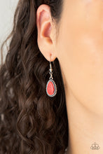 Load image into Gallery viewer, Elemental Eden Paparazzi Red Stone Necklace