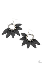 Load image into Gallery viewer, Flower Child Fever Paparazzi Black Petals Earrings