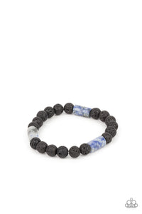 Earthy Energy Paparazzi Blue Bead Bracelet