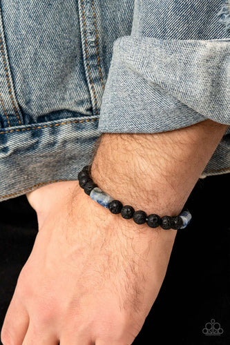 Earthy Energy Paparazzi Blue Bead Bracelet