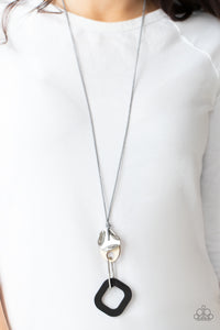 Top Of The WOOD Chain Paparazzi Black Necklace