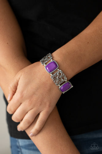 Colorful Coronation Paparazzi Purple Bracelet