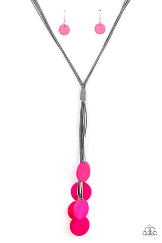 Tidal Tassels -Paparazzi Pink Necklace