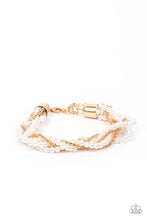Load image into Gallery viewer, Vintage Variation Paparazzi Gold Pearl Bracelet