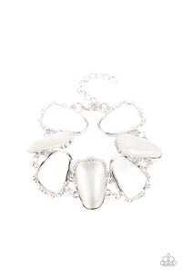 Yacht Club Couture Paparazzi White Bracelet