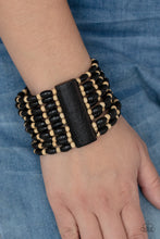 Load image into Gallery viewer, Cayman Carnival Paparazzi Black Wood Bracelet